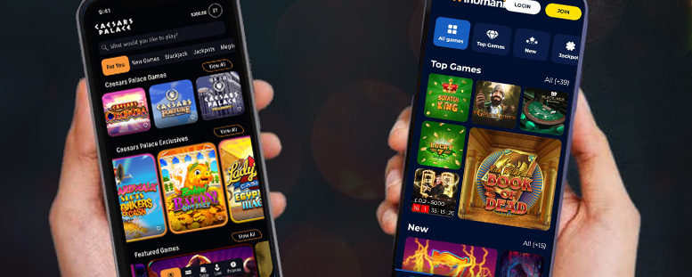 Casinos en ligne fiable, comment choisir correctement - Deux casinos en ligne sur smartphone